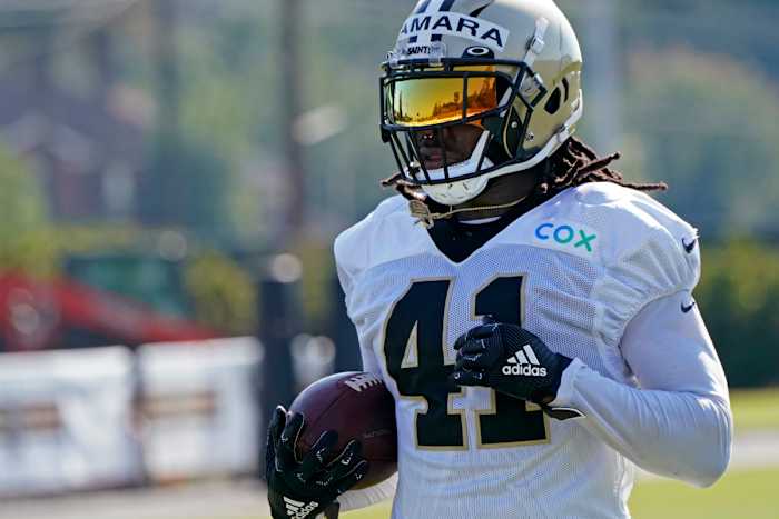 Alvin Kamara at Saints Training Camp 2020